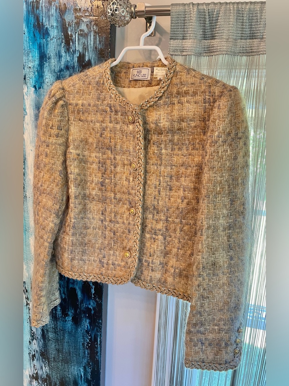 Women's Tweed Jacket in Beige